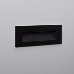 Efectoled - Balise led Extérieure 7W Encastrable au Mur Rectangulaire Groult Noire 2700K Blanc chaud