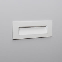 Balise LED Extérieure 6W Encastrable au Mur Rectangulaire Groult Blanche 4000K Blanc neutre