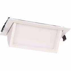 Le Spot Downlight LED Orientable Rectangulaire 24W 120lm/W OSRAM Blanc No Flicker avec cadre noir, se distingue par ses magni ...