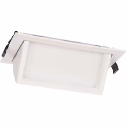 Le Spot Downlight LED Orientable Rectangulaire 38W 120lm/W OSRAM Blanc No Flicker avec cadre noir, se distingue par ses magni ...