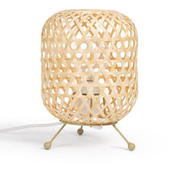 Efectoled - Lampe à Poser Rotin Chia Naturel