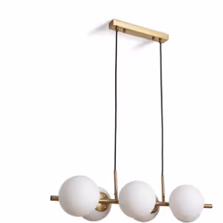 Description générale La Suspension Métal et Verre Moonlight Brass 6 Spots allie un design unique et élégant à des finitions d ...
