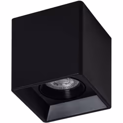 Le Plafonnier Space Carré Noir avec Ampoule GU10 est un élément d'éclairage très décoratif grâce à son nouveau design intempo ...