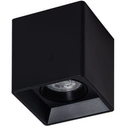 Plafonnier Space Carré Noir avec Ampoule GU10 4000K Blanc neutre