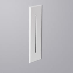 Balise led Extérieure 3W Encastrable au Mur Rectangulaire Linéaire Wabi Blanche 2700K Blanc chaud