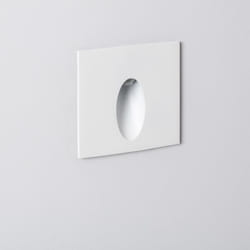 Balise LED Extérieure 3W Encastrable au Mur Carée Bombée Wabi Blanche 4000K Blanc neutre