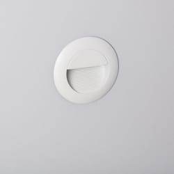 Efectoled - Balise Murale led Extérieur 3W Aluminium Ronde Wabi Blanche 2700K Blanc chaud