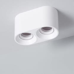 Efectoled - Plafonnier Space Double Blanc