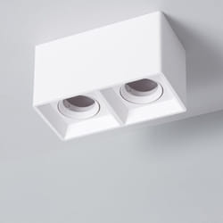 Efectoled - Plafonnier Space Carré Double Blanc