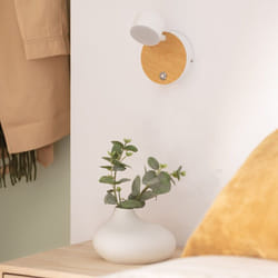 Efectoled - Lampe Murale led Métal 5W Serifos avec Interrupteur Blanc
