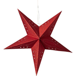 Toile led Papier avec Piles Parilti Rouge