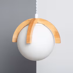 La Suspension Bois et Verre Platon combine un design unique et élégant avec des finitions de grande qualité. Ce type de lampe ...