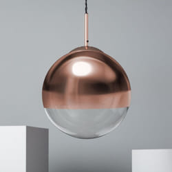 Efectoled - Suspension Métal et Verre Yelitza Or rose
