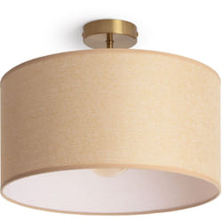 Plafonnier Métal et Tissu Quitón Beige