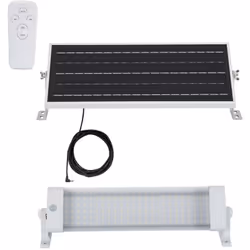 La Réglette Étanche LED 10W 44.5cm Solaire IP65 est parfaite pour être utilisé comme remplacement d'une réglette conventionne ...