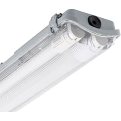 Réglette Étanche avec deux Tubes led 60cm IP65 No Flicker 3000K Blanc chaud