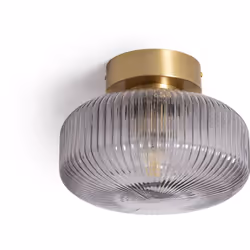 Le Plafonnier Métal et Verre Windsor est l'élément d'éclairage dont vous avez besoin pour donner une touche élégante et origi ...