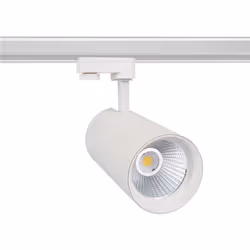Le Spot LED New d'Angelo 30W Blanc CRI90 LIFUD pour Rail Triphasé (3 Allumages) est parfait comme éclairage d'accentuation su ...