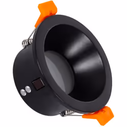 La Collerette Downlight Ronde IP65 pour Ampoule LED GU10 Coupe Ø75 mm est un élément d'éclairage au design intemporel et mini ...