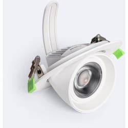 Efectoled - Downlight led 38W Rond Directionnel osram 120 lm/W lifud Coupe ø 170 mm No Flicker 2700K Blanc chaud