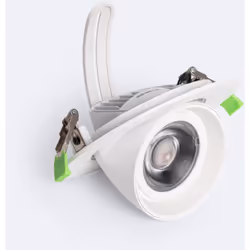 Le Downlight LED 38W Rond Directionnel OSRAM 120 lm/W LIFUD Coupe Ø 170 mm est un luminaire professionnel de haute performanc ...