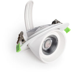 Downlight LED 38W Rond Directionnel OSRAM 120 lm/W LIFUD Coupe Ø 170 mm No Flicker 6000K Blanc froid
