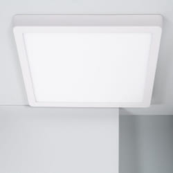 Efectoled - Plafonnier led Carré Aluminium Slim 24W cct Sélectionnable Galán 280x280 mm SwitchDimm Blanc