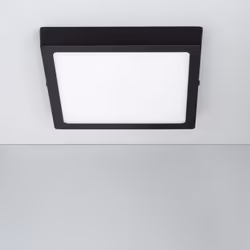 Le Plafonnier LED 18W Carré Aluminium 210x210 mm Slim CCT Sélectionnable Galán SwitchDimm offre un éclairage doux, homogène e ...