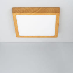 Efectoled - Plafonnier led 18W Carré Aluminium 210x210 mm Slim cct Sélectionnable Galán SwitchDimm Naturel