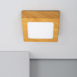 Efectoled - Plafonnier led 6W Carré Aluminium 105x105 mm Slim cct Sélectionnable Galán SwitchDimm Naturel