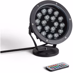 Le Spot Extérieur LED 18W RGB Colmar est le complément idéal pour l'éclairage de jardins et autres espaces extérieurs. Caract ...