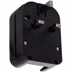 L' Adaptateur Prise Type F Tête Large avec Câble Bas à Prise Type G (UK) avec fiche anglaise (BS-1363 mâle) à fiche schuko (f ...