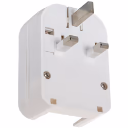L' Adaptateur Prise Type F Tête Large avec Câble Bas à Prise Type G (UK) avec fiche anglaise (BS-1363 mâle) à fiche schuko (f ...