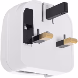 L' Adaptateur Prise Type E Tête Large avec Câble Droit à Prise Type G (UK) avec fiche anglaise (BS-1363 mâle) à fiche schuko ...