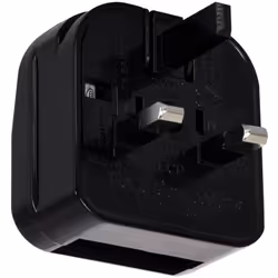 L' Adaptateur Prise Type C Tête Plate avec Câble Droit à Prise Type G (UK) avec fiche anglaise (BS-1363 mâle) à fiche schuko  ...