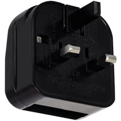 Efectoled - Adaptateur Prise Type c Tête Plate avec Câble Droit à Prise Type g (uk) Noir