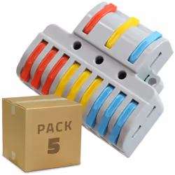 Le Connecteur Rapide 3 Entrées et 9 Sorties SPL-93 pour Câble Électrique de 0.08-4mm² est utilisé pour une connexion plus rap ...