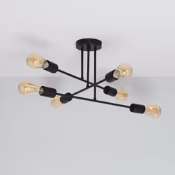 Le Plafonnier Métal Fimbo 6 Spots combine un design unique et élégant avec des finitions de grande qualité. Ce type de lampes ...