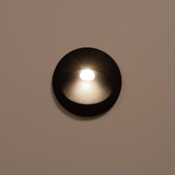 Balise Extérieure Murale led Encastrable 3W Ronde Coney Grise 2700K Blanc chaud
