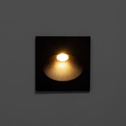 Balise Extérieure Murale led Encastrable 3W Coney Grise 2700K Blanc chaud