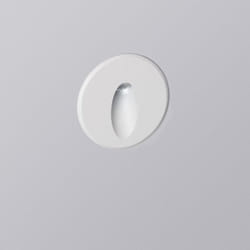 Balise LED Extérieure 3W Encastrable au Mur Ronde Bombée Wabi Blanche 2700K Blanc chaud