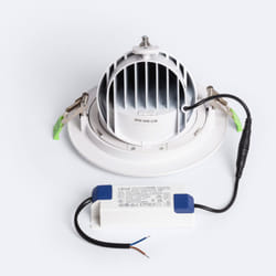 Efectoled - Downlight led 38W Rond Orientable osram cct 120 lm/W lifud Coupe ø 170 mm No Flicker Sélectionnable (chaud-neutre) (2700K - 3500K - 4000K)