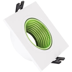 Collerette Downlight Carrée Orientable pour Ampoule led GU10/GU5.3 Coupe ø 80mm Vert