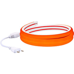 Ruban LED Néon Dimmable 220V Orange Semi-Circulaire 180 7.5W/m Coupe 100cm IP67 Sur mesure 5 m