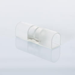 Connecteur pour Gaine Néon led Flexible Dimmable 7.5W/m 220V ac 100 LED/m Semi-circulaire 180° Monochrome IP67 Blanc