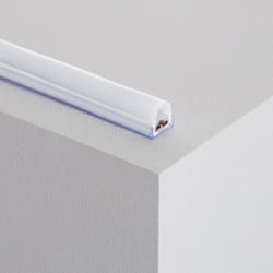 Profilé pvc 1m pour Gaine Néon led Flexible Dimmable 7.5W/m 220V ac 120 LED/m Semi-circulaire 180° Monochrome sur Mesure Transparent