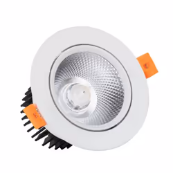 Le Spot Downlight LED COB Dimmable Orientable Rond Blanc 12 W Coupe Ø90mm est un produit très polyvalent qui vous permettra d ...