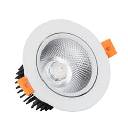 Efectoled - Spot Downlight led 12W Rond Dimmable cob CRI90 Coupe ø 90 mm 5000K Blanc froid