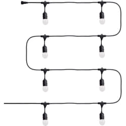 Efectoled - Kit Guirlande Waterproof 5.5m Noire + 8 Ampoules led E27 G45 3W de Couleurs Blanc