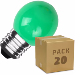 Le Pack 20 Ampoules LED E27 3W 300 lm G45 Monochrome est composé d' Ampoules LED E27 G45 3W d'une seule couleur. Vous pourrez ...